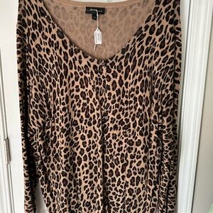 Lane Bryant Leopard Print Cardigan